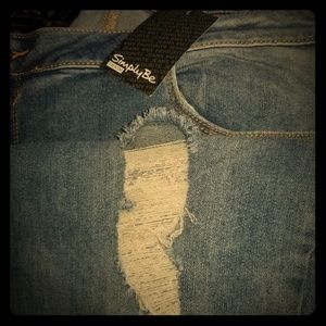 Simply Be Chloe Skinny Jean's (distress)